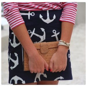 J Crew Anchor Nautical Navy Blue Mini Skirt 4